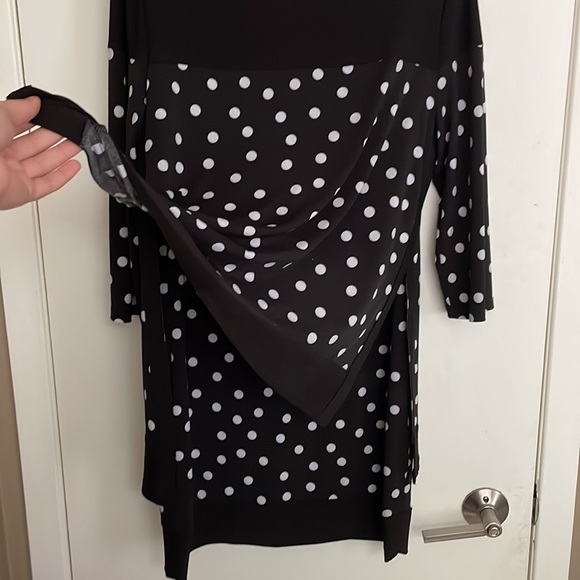 Polka Dot 2-Tiered Dress Formal Work - Picture 4 of 4